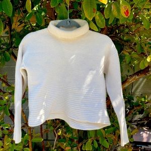 Helmut Lang beige Cream Wool Sweater Small S